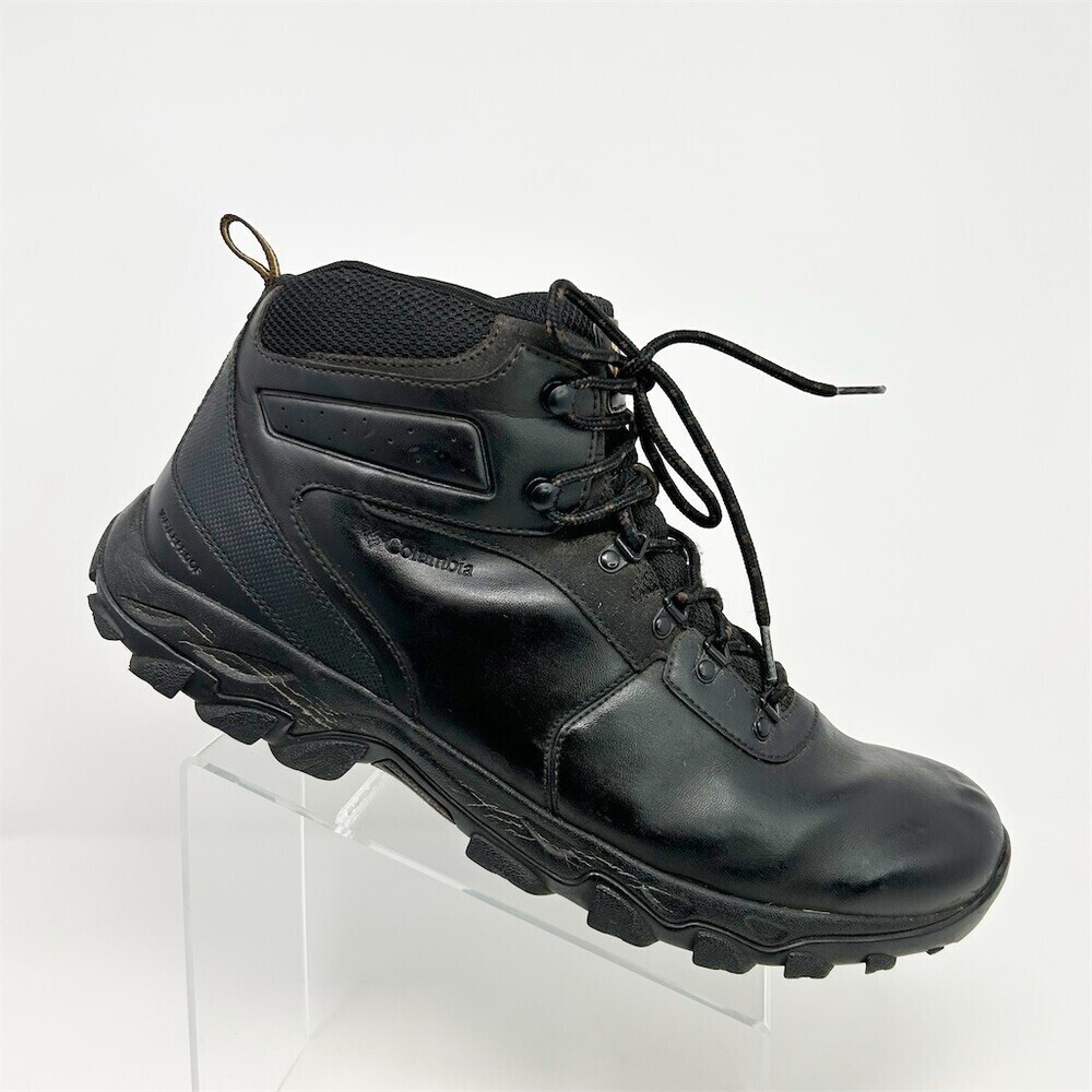 Columbia Men's Waterproof Hiking Boots Black Mid-Top Lace-Up Outdoor Size 17
